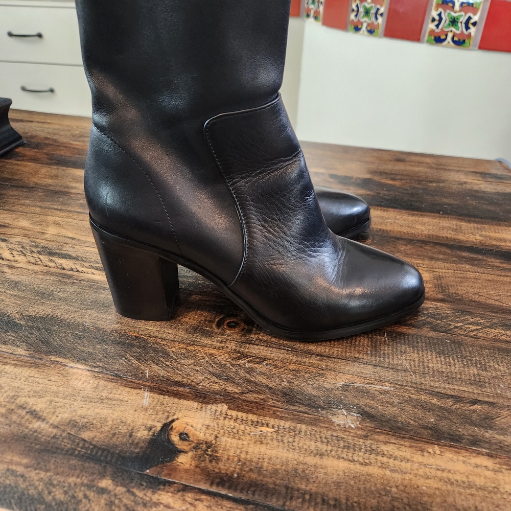 Steve Madden Black Heeled Boots SKU X07 - Picture 7 of 10